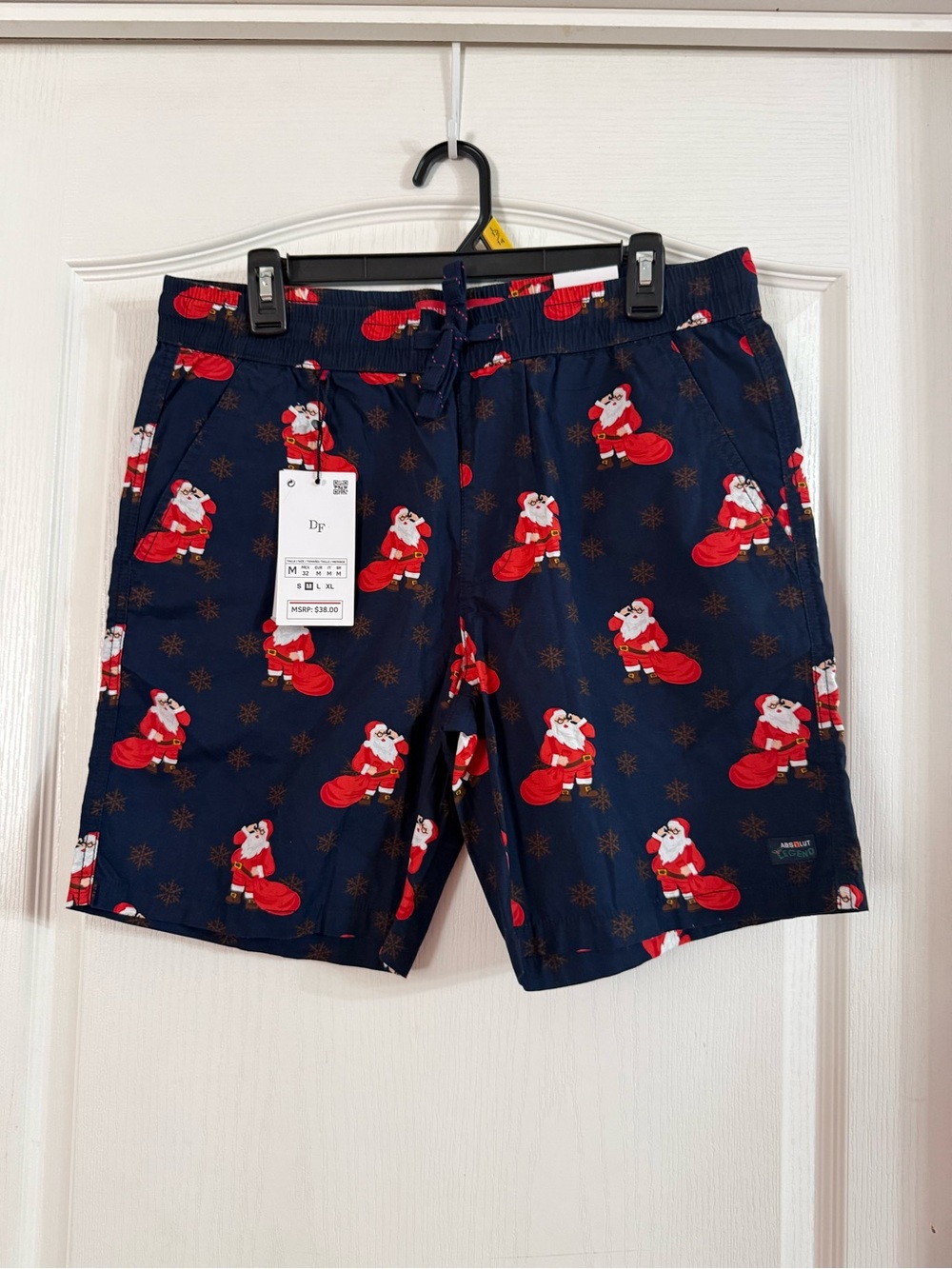 Denim & Flower Men’s Holiday Santa Shorts NWT Sz M 32. SP-10